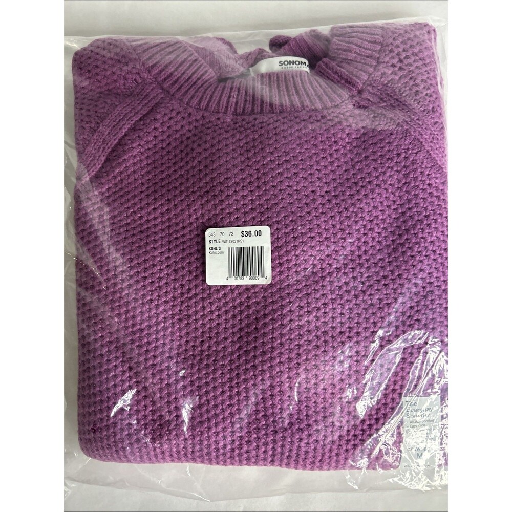 Sonoma Goods for Life Women's Crewneck Sweater Purple Size M NWT